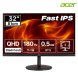 [한성] 에이서 니트로 XV320QU M3 QHD Fast IPS 180HZ 32인치 게이밍 모니터 (무결점)