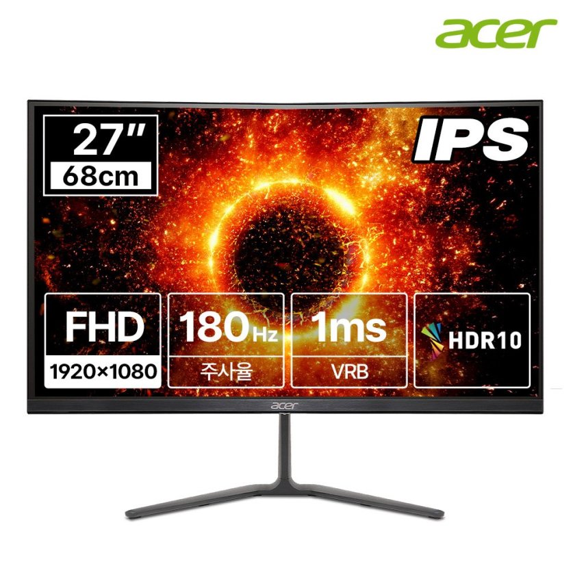 [한성] 에이서 니트로 KG270 M5 FHD IPS 180Hz 27인치 게이밍 모니터 (무결점)