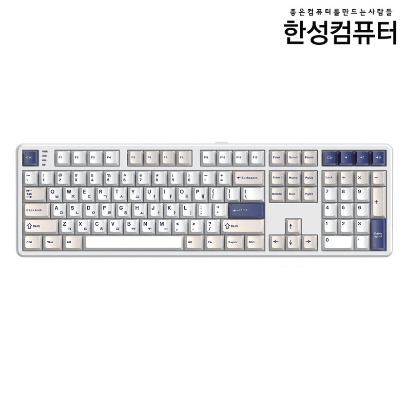 GK798PRO 3모드 폼떡 가스켓 기계식키보드 메탈화이트 에그스톤 도각 45g