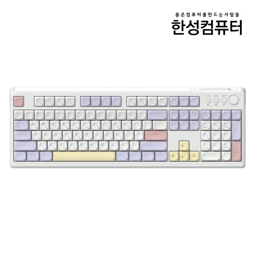 [리퍼]GK104 OfficeMaster 3모드 저소음 멤브레인 키보드 (퍼플하트)