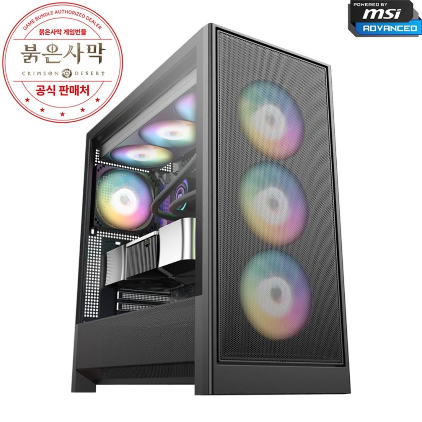 라이젠7 9800X3D RTX5070TI 16GB 조립PC 게이밍 데스크탑 MSI PBM A9857T A