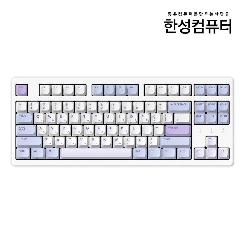 TFG Cloud Max CL 듀얼8K 유무선 가스켓 게이밍 기계식키보드 (동그리)