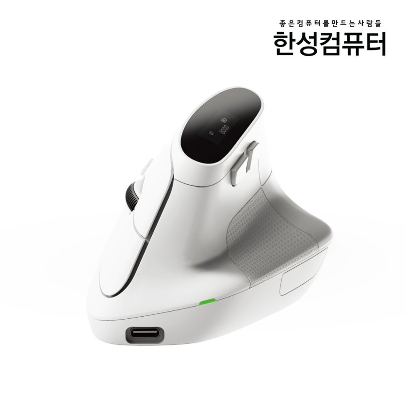 VM350 OfficeMaster 3모드 저소음 경량 버티컬마우스 화이트