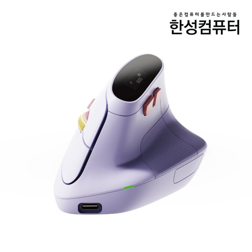 VM350 OfficeMaster 3모드 저소음 경량 버티컬마우스 화이트